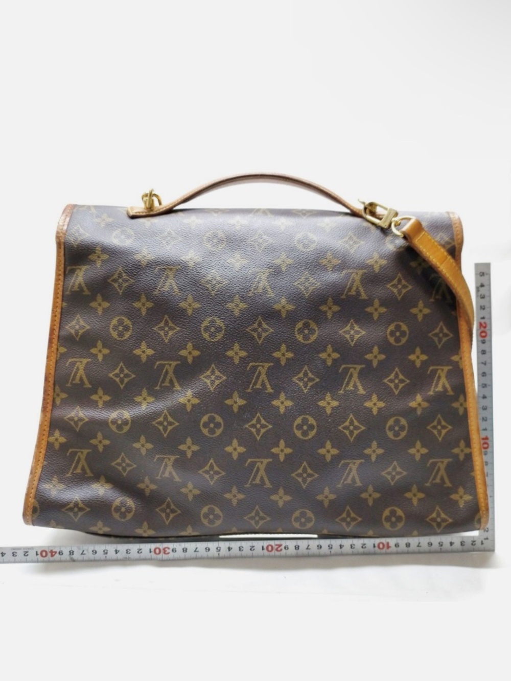 Authentic Louis Vuitton Bel Air MM Monogram Crossbody Shoulder Bag Vintage 1991 - Picture 2 of 11